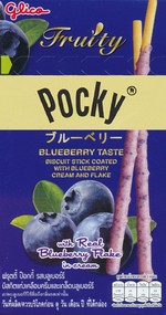 Manga Merchandise - Pocky: Pocky Blueberry Flake (Udløbsdato 10/1 - 2019, derfor tilbud) - TILBUD (så længe lager haves, der tages forbehold for udsolgte varer).