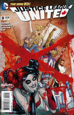 Justice League United, DCnU nr. 9: Harley Quinn Cover. 