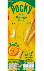Japansk Slik - Pocky: Pocky Mango Flavour (Udløbsdato 16/1 - 2019, derfor tilbud) - TILBUD (så længe lager haves, der tages forbehold for udsolgte varer).