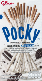 Japansk Slik - Pocky: Pocky Cookie & Cream Flavour.
