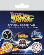 Pins: Back to the Future Pin-Back Buttons 5-Pack DeLorean. 