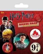 Pins: Harry Potter Pin-Back Buttons 5-Pack Gryffindor. 