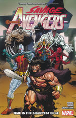 Avengers (TPB): Savage Avengers (2022) Vol. 1: Time is the Sharpest Edge. 