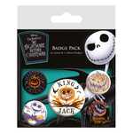 Pins: Nightmare before Christmas Pin-Back Buttons 5-Pack Colourful Shadows. 