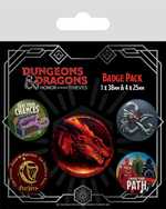 Pins: Dungeons & Dragons Pin-Back Buttons 5-Pack Movie. 
