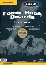 BCW Boards: Golden Comic Backing Boards (Pack of 100). 