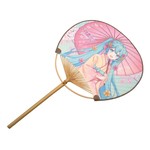 Fans: Hatsune Miku Non-Folding Uchiwa Fan Miku Kimono. 
