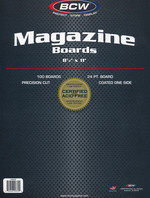 BCW Boards: Magazine Backing Board (100pc). 