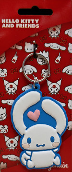 Keychain: Sanrio PVC Keychain Cinnamoroll Got Heart. 