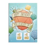 Humørkort: Birthday D20 Greeting Card. 