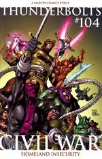 Thunderbolts nr. 104: Civil War, 2nd Printing. 