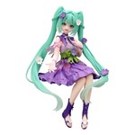 Manga Figures: Hatsune Miku Noodle Stopper PVC Statue Flower Fairy Cosmos Purple Color Ver. 14 cm (1)