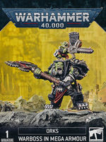 WARHAMMER 40K - ORKS: Ork Warboss in Mega Armour (1)
