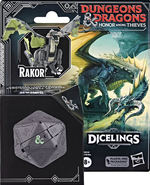 D&D COLLECTIBLE DICELINGS: Black Dragon - Rakor (1)