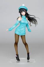 Manga Figures: Rascal Does Not Dream of Bunny Girl Senpai Statue Mai Sakurajima Newly Written Knit Dress Ver. 23 cm (1)