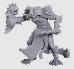 D&D NOLZURS MARVELOUS UNPAINTED MINIS: Sahuagin Priestess (Wave 24) (1)