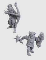 D&D NOLZURS MARVELOUS UNPAINTED MINIS: Limited Edition 50th Anniversary Goblins (2)