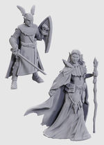 D&D NOLZURS MARVELOUS UNPAINTED MINIS: Limited Edition 50th Anniversary Elves (2)