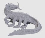 D&D NOLZURS MARVELOUS UNPAINTED MINIS: Classic Basilisk (Wave 24) (1)