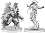 PATHFINDER DEEP CUTS UNPAINTED MINIS: Gylou (Handmaiden Devil) & Ferrugon (Rust Devil) (2)