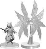 PATHFINDER DEEP CUTS UNPAINTED MINIS: Procyal (Raccoon Agathion) & Zoaem (Ring Archon) (2)
