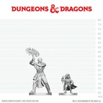 D&D NOLZURS MARVELOUS UNPAINTED MINIS: Goliath Barbarian and Halfling (2)