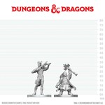 D&D NOLZURS MARVELOUS UNPAINTED MINIS: Tiefling Bard and Dwarf Cleric (2)