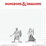 D&D NOLZURS MARVELOUS UNPAINTED MINIS: Black Gauntlet and Zhentilar Paldin of Bane (2)