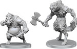 PATHFINDER DEEP CUTS UNPAINTED MINIS: Werewolf & Wereboar (2)