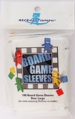 SLEEVES - BOARD GAME - Large Cards (100) (fits cards of 59x92mm or smaller)