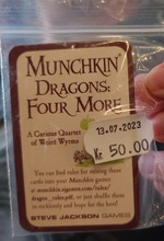 MUNCHKIN - BRUGT - Dragons: Four More (H)