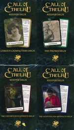 CALL OF CTHULHU - 7TH EDITION - Keeper`s Decks (Set of 4 Card Decks) (inc. PDF)