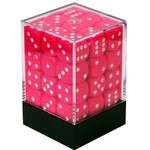 TERNINGER - D6 SÆT - OPAQUE - Pink/White (36)