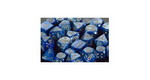 TERNINGER - D6 SÆT - LUSTROUS - Dark Blue/green (36)