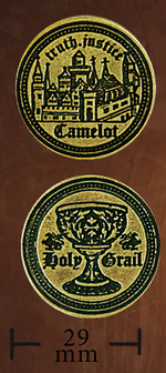 LEGENDARY COINS - Camelot Coin Gold (1stk)