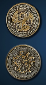 LEGENDARY COINS - Dragon Coin Gold (1stk)