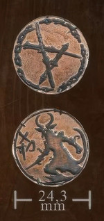 LEGENDARY COINS - Tiefling Coin Copper (1 stk)