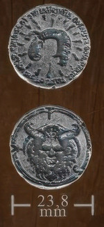 LEGENDARY COINS - Tiefling Coin Silver (1 stk)