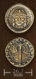 LEGENDARY COINS - Forged Barbarian Coin Gold (1 stk)