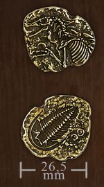 LEGENDARY COINS - Forged Dinosaur Coin Gold (1 stk)