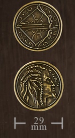 LEGENDARY COINS - Forged Elven Coin Gold (1 stk)