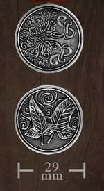 LEGENDARY COINS - Forged Elven Coin Silver (1 stk)