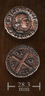 LEGENDARY COINS - Forged Medieval Coin Copper (1 stk)
