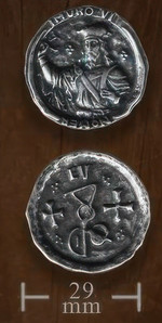 LEGENDARY COINS - Forged Medieval Coin Silver (1 stk)