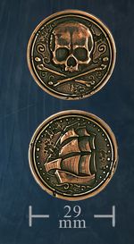 LEGENDARY COINS - Forged Pirate Coin Copper (1 stk)