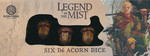 TERNINGER - Legends in the Mist Acorn 6D6 Dice Set