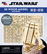 INCREDIBUILDS - 3D WOOD MODEL AND BOOK - Star Wars R2-D2 New