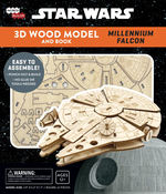 INCREDIBUILDS - 3D WOOD MODEL AND BOOK - Star Wars Millenium Falcon New
