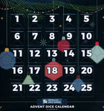 TERNINGER - Metallic Dice Games Advent Dice Calendar