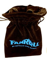 TERNINGER - POSER - Large Black Velvet Dice Bag with Black Satin Lining 6in x 8in